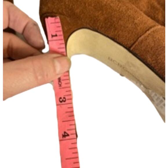 BCBGeneration Brown Suede Leather Pointed Toe Stiletto Heel Boots 8M - Picture 3 of 11